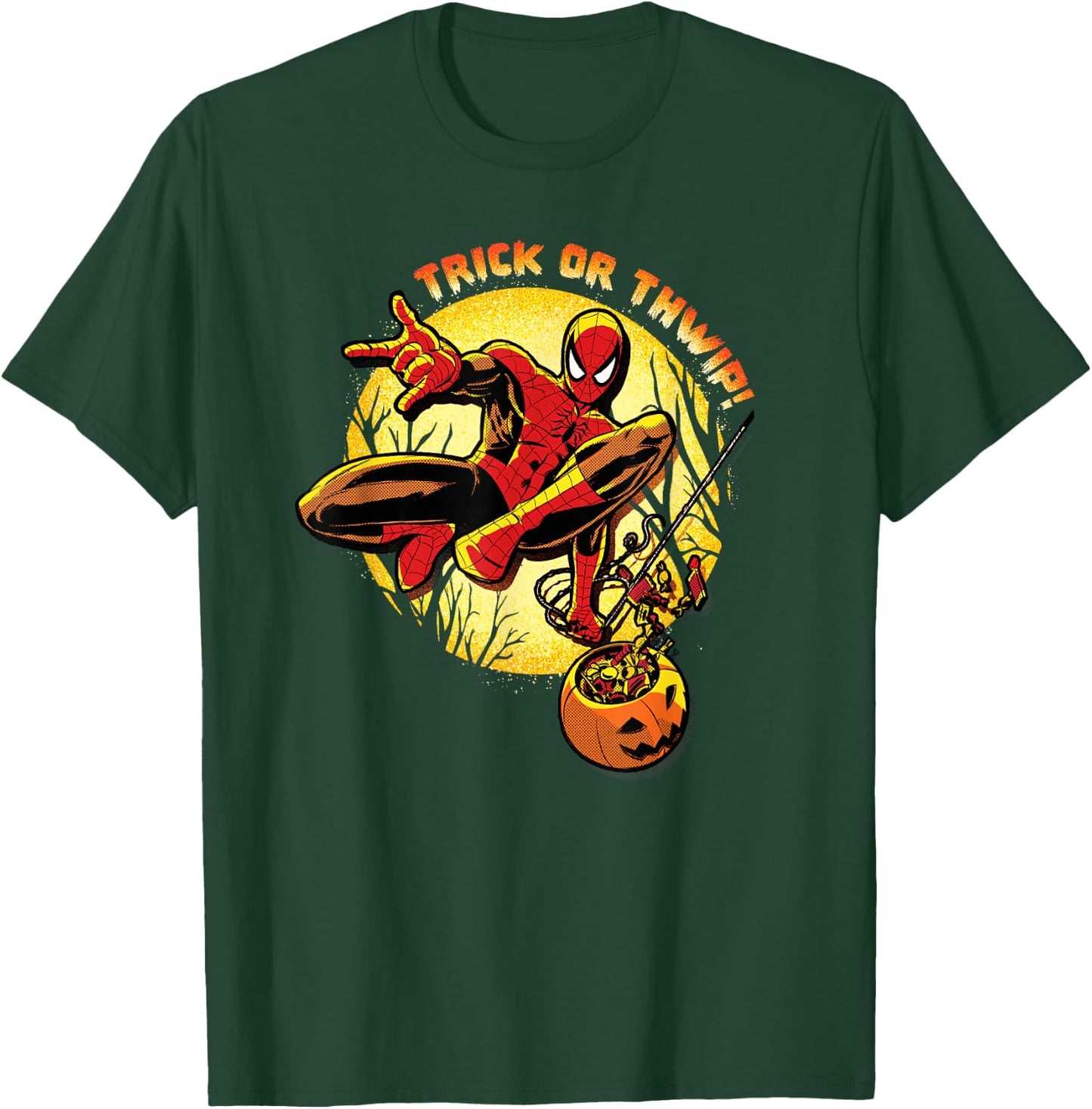 Marvel Super Heroes Spider-Man Trick or Thwip! Halloween T-Shirt - T-Shirt | Forest