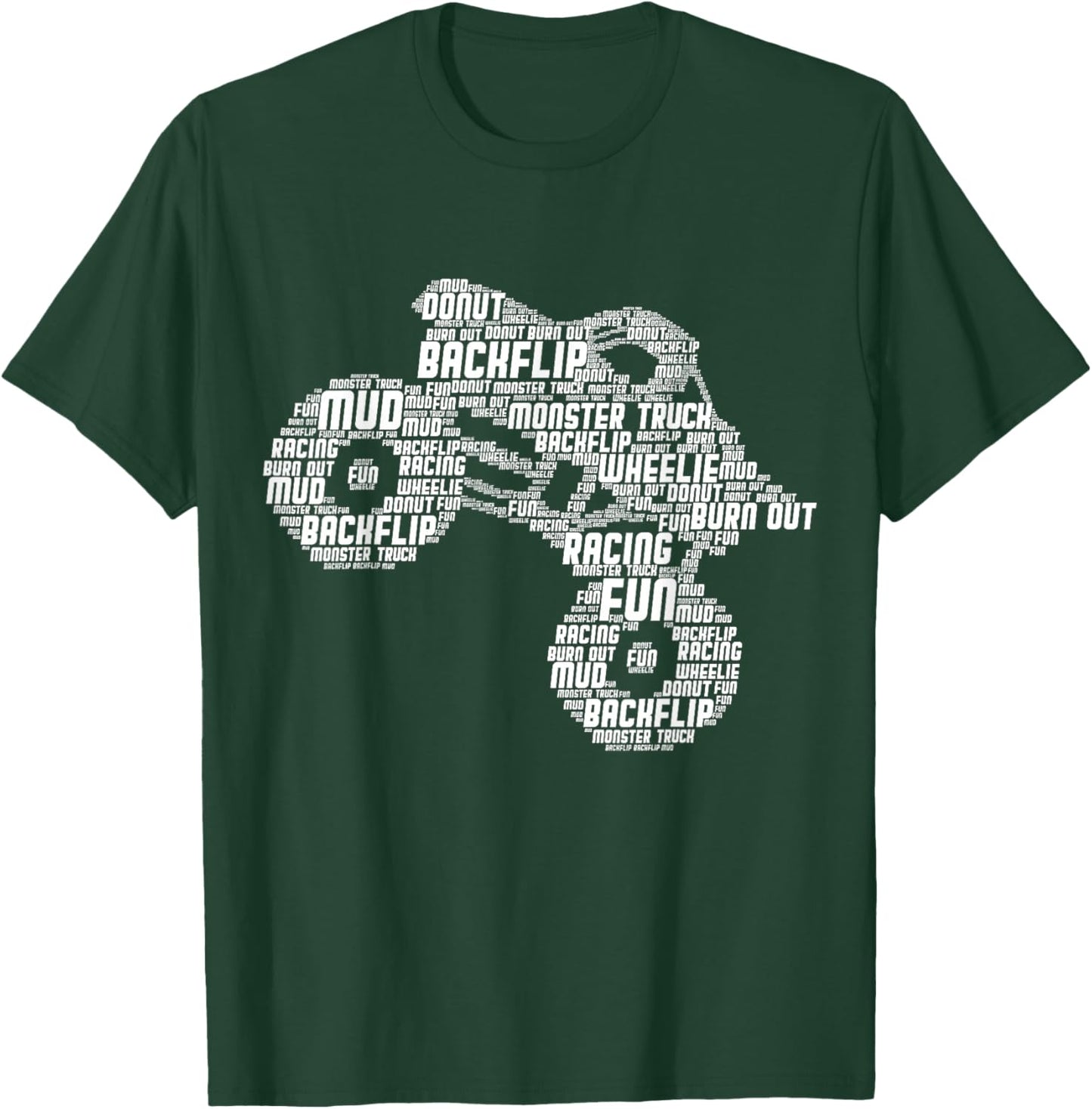 Monster Truck Boys Children T-Shirt - T-Shirt | Forest