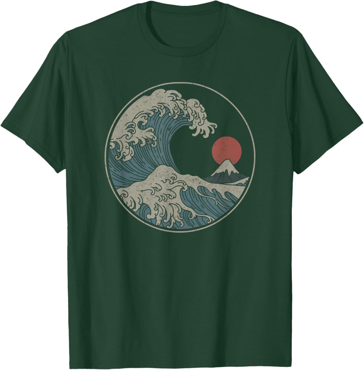 Great Wave Off Kanagawa Japanese Art Aesthetic Tsunami Boys T-Shirt - T-Shirt | Forest