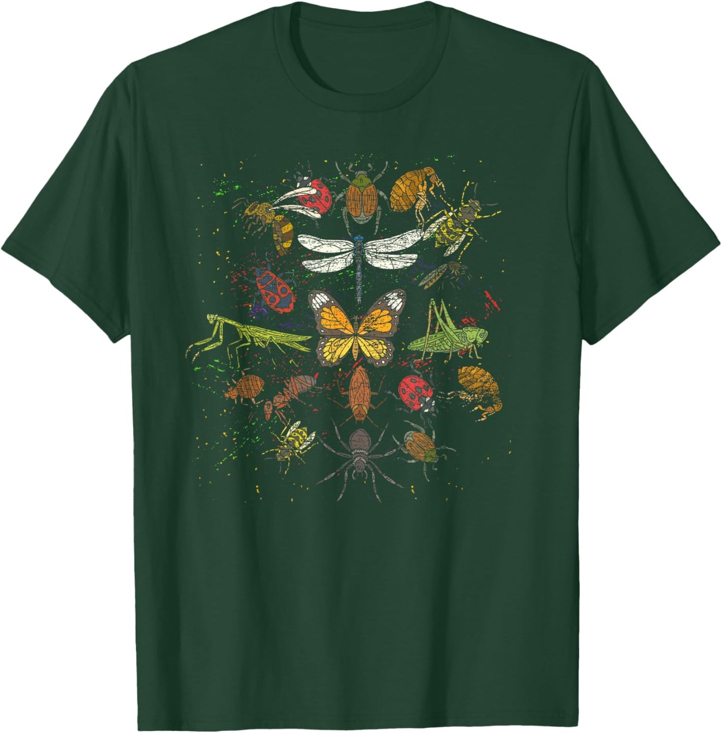 Bug Collection Entomologist Biologist Beetle Insect Bug T-Shirt - T-Shirt | Forest