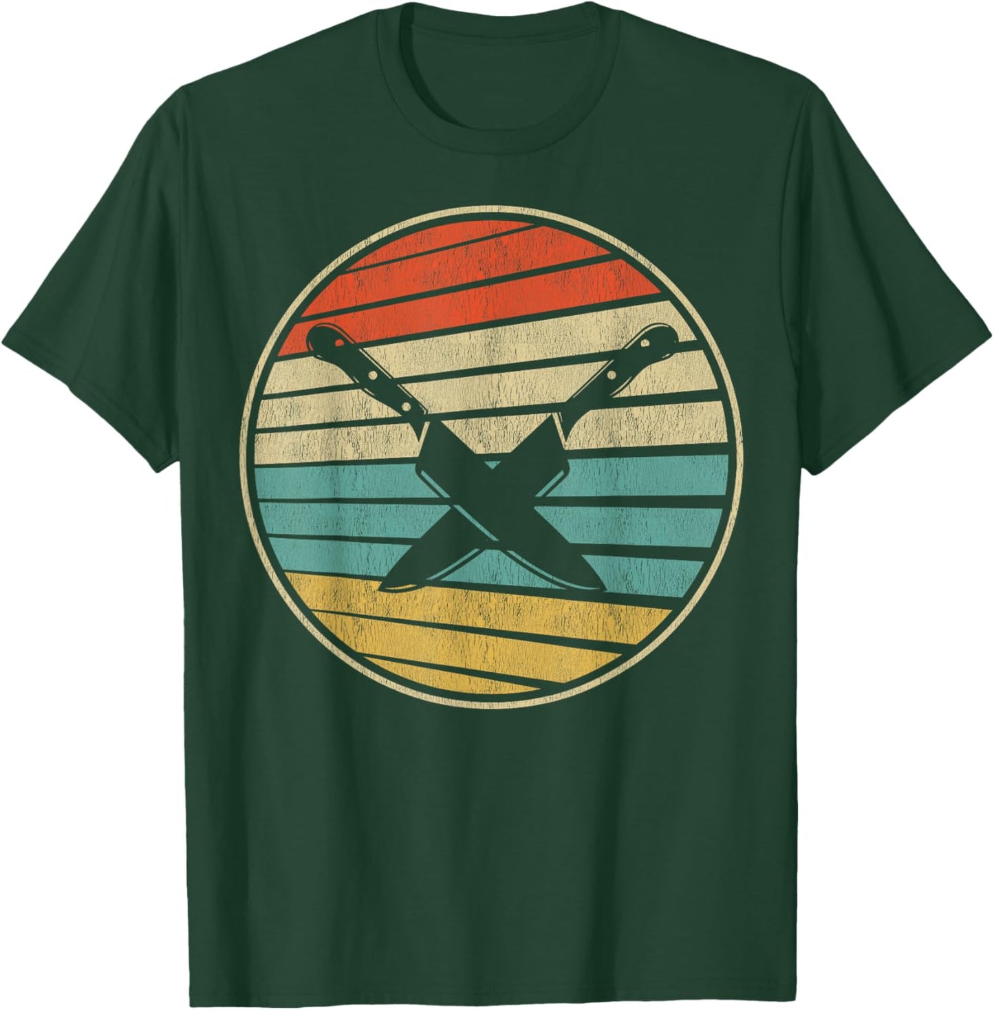 Cute Chef Gift Retro Vintage 70s 80s Culinary Artist Knife T-Shirt - T-Shirt | Forest