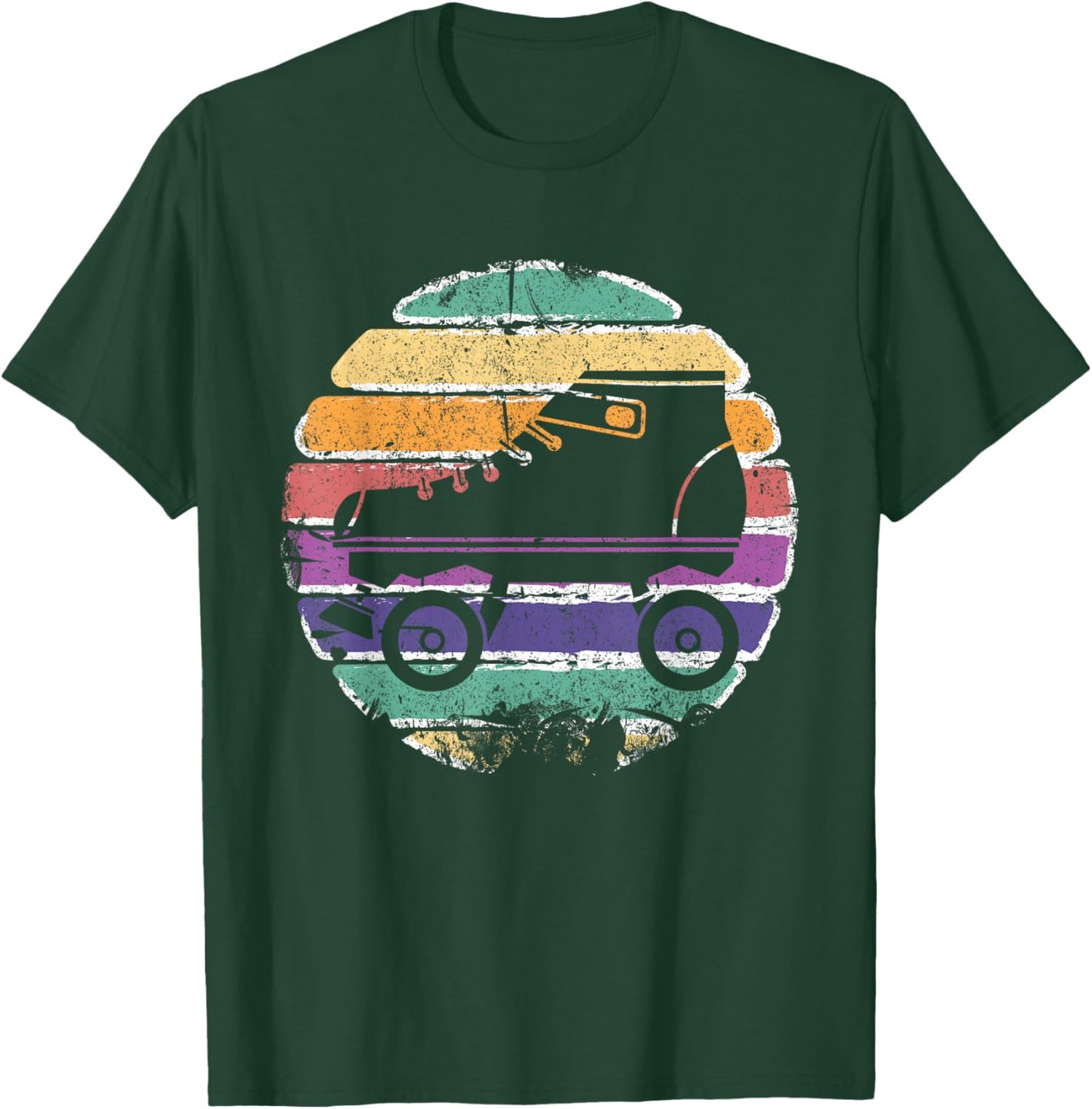 Retro Roller Skates - Vintage Roller Skating T-Shirt - T-Shirt | Forest
