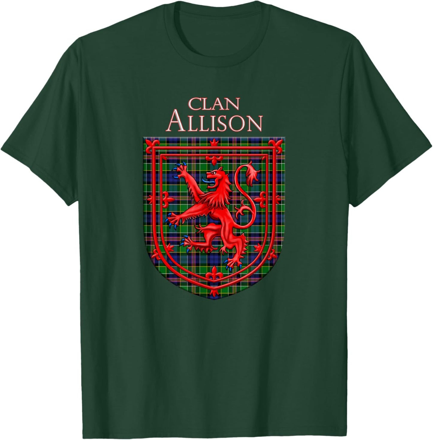 Allison Tartan Scottish Plaid T-Shirt - T-Shirt | Forest