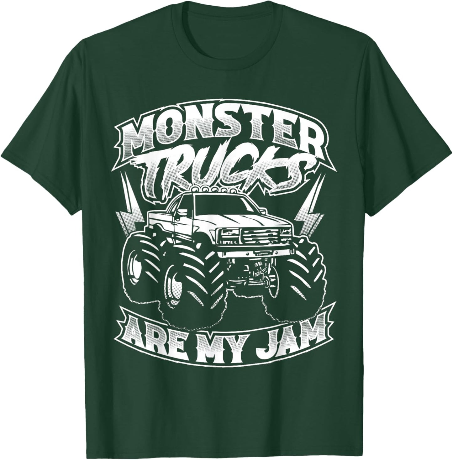 Monster Truck Are My Jam For Monster Truck Lovers Men & Kids T-Shirt - T-Shirt | Forest