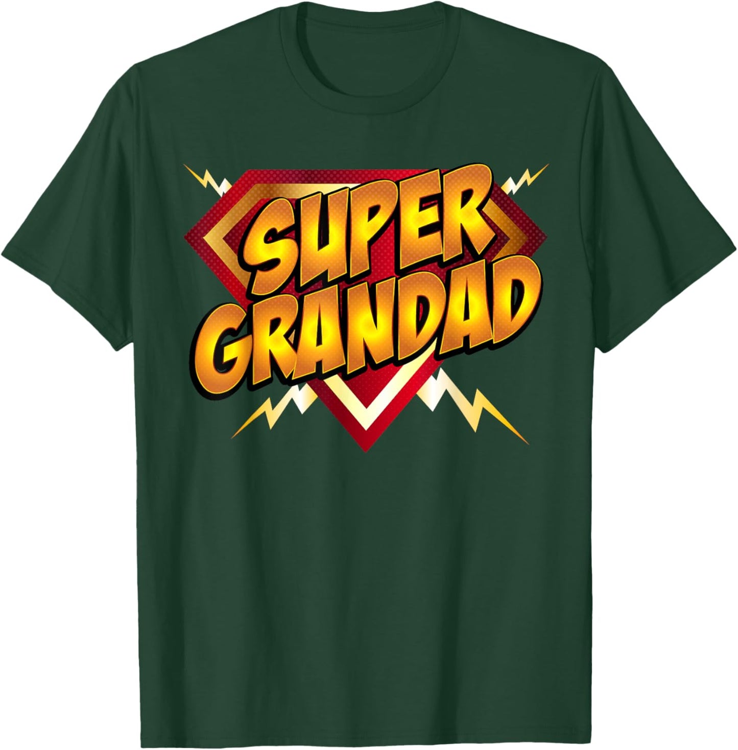 Super Grandad Superhero Grandfather Father's Day T-Shirt - T-Shirt | Forest