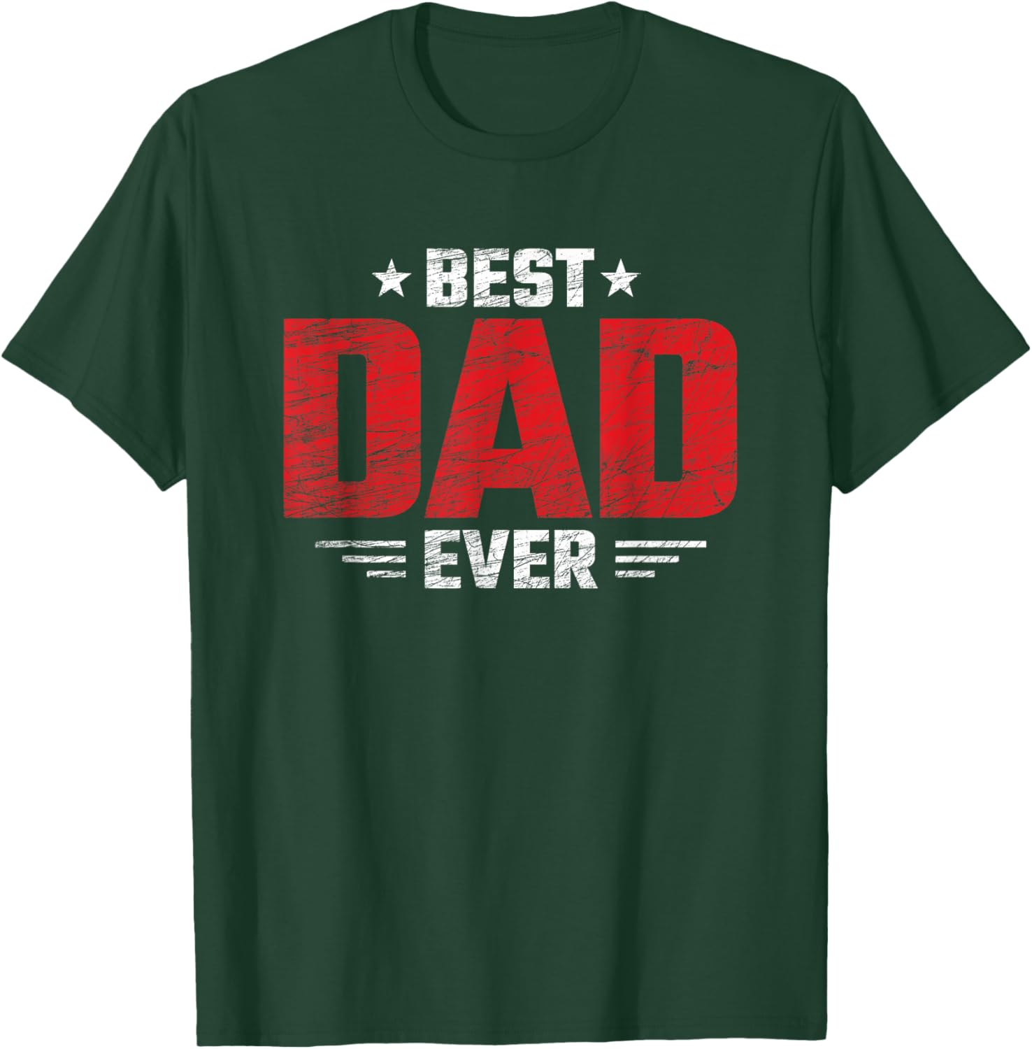 Best Dad - Best Father - Stars & Stripes - Best Dad Ever T-Shirt - T-Shirt | Forest