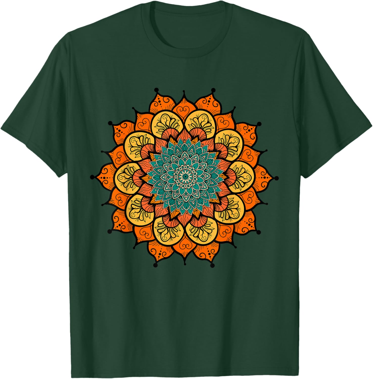 Kaleidoscope Color Patterns T-Shirt - T-Shirt | Forest