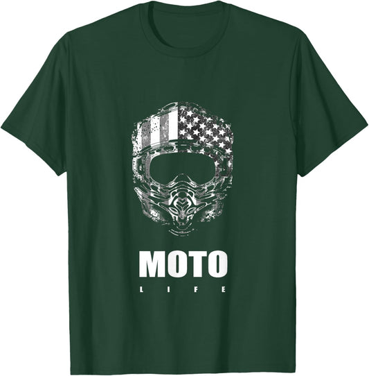 Dirt Bike Motocross Apparel - Motocross Dirt Bike T-Shirt - T-Shirt | Forest