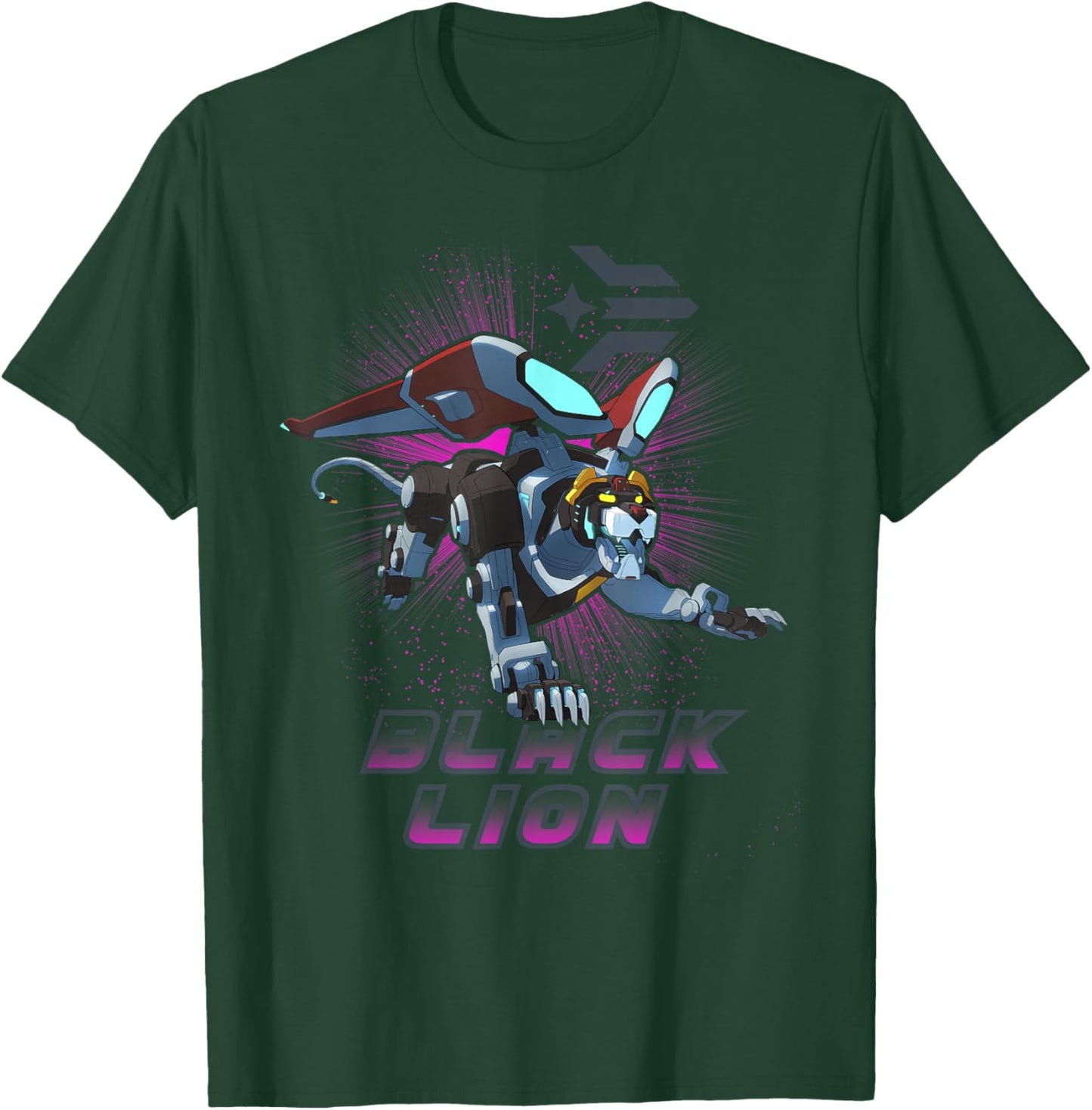 Voltron: Legendary Defender Black Lion Logo T-Shirt - T-Shirt | Forest