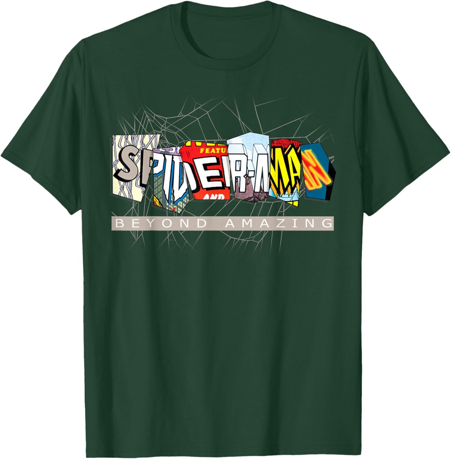 Marvel Spider-Man: Beyond Amazing Multi-Logo T-Shirt - T-Shirt | Forest