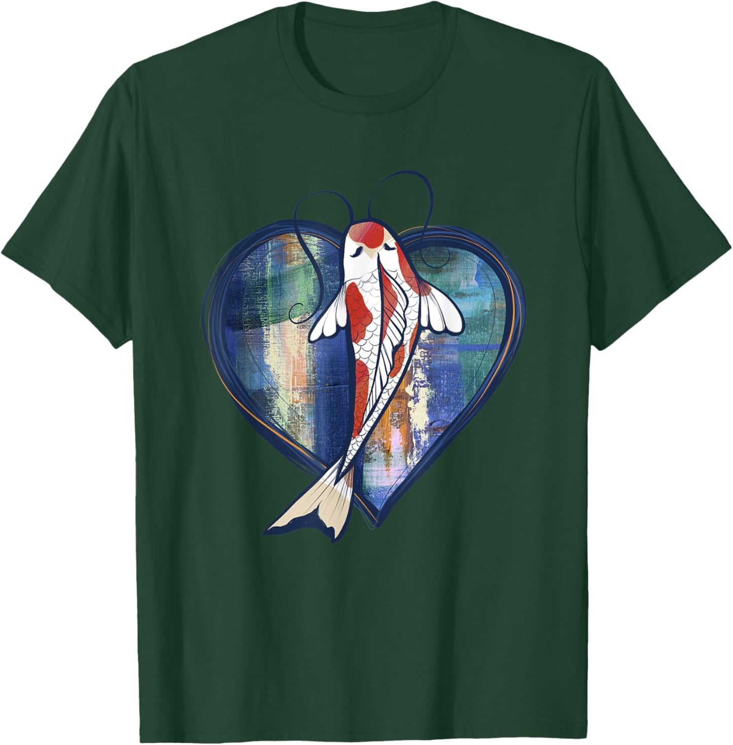 Koi Art Fish Pond designs I love koi T-Shirt - T-Shirt | Forest