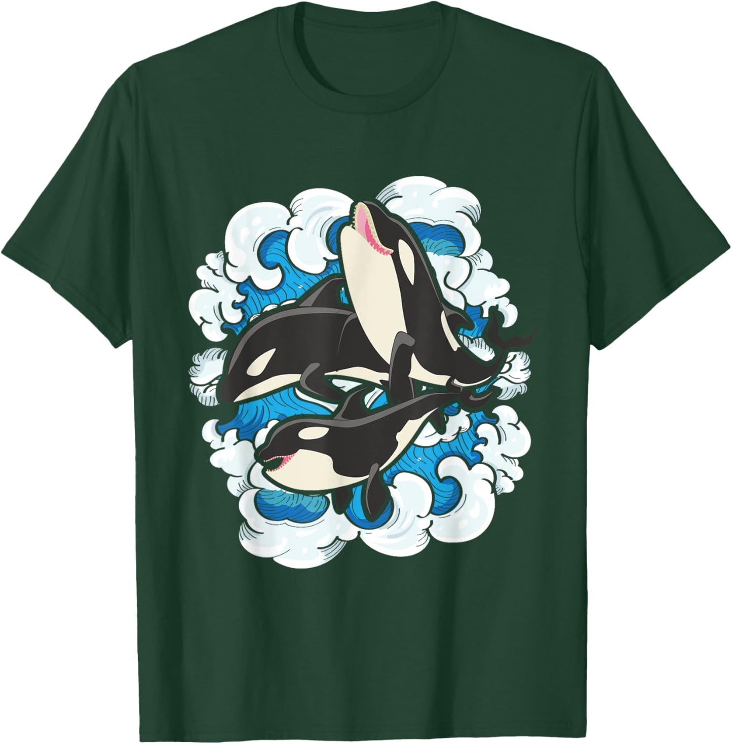 Whale Splash - Whale Lover Whales Marine Biologist Aquarist T-Shirt - T-Shirt | Forest