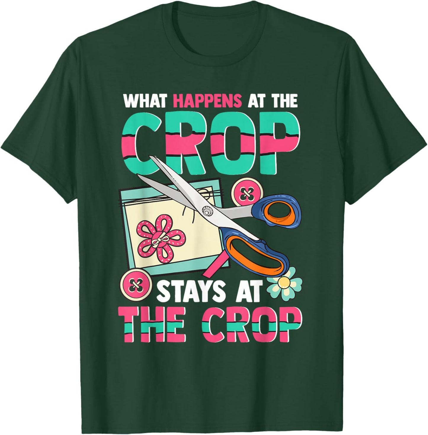 Scrapbook Crop Retreat Hand Crafting Scrapbooking Hobby Small T-Shirt - T-Shirt | Forest