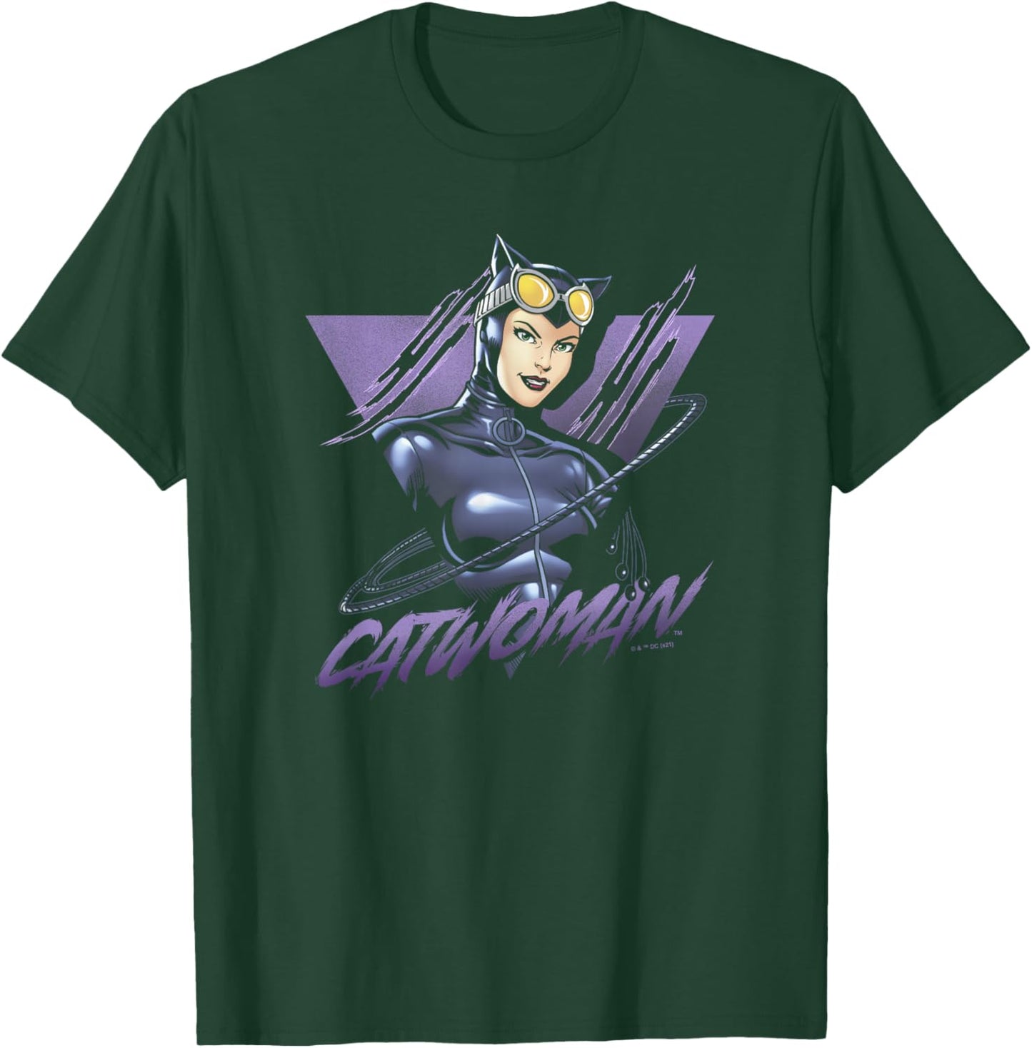 DC Comics Batman Catwoman Retro Poster T-Shirt - T-Shirt | Forest