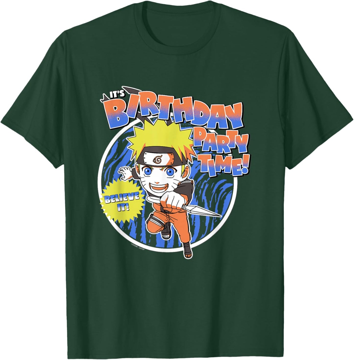 Naruto Shippuden Birthday Party Anime T-Shirt - T-Shirt | Forest