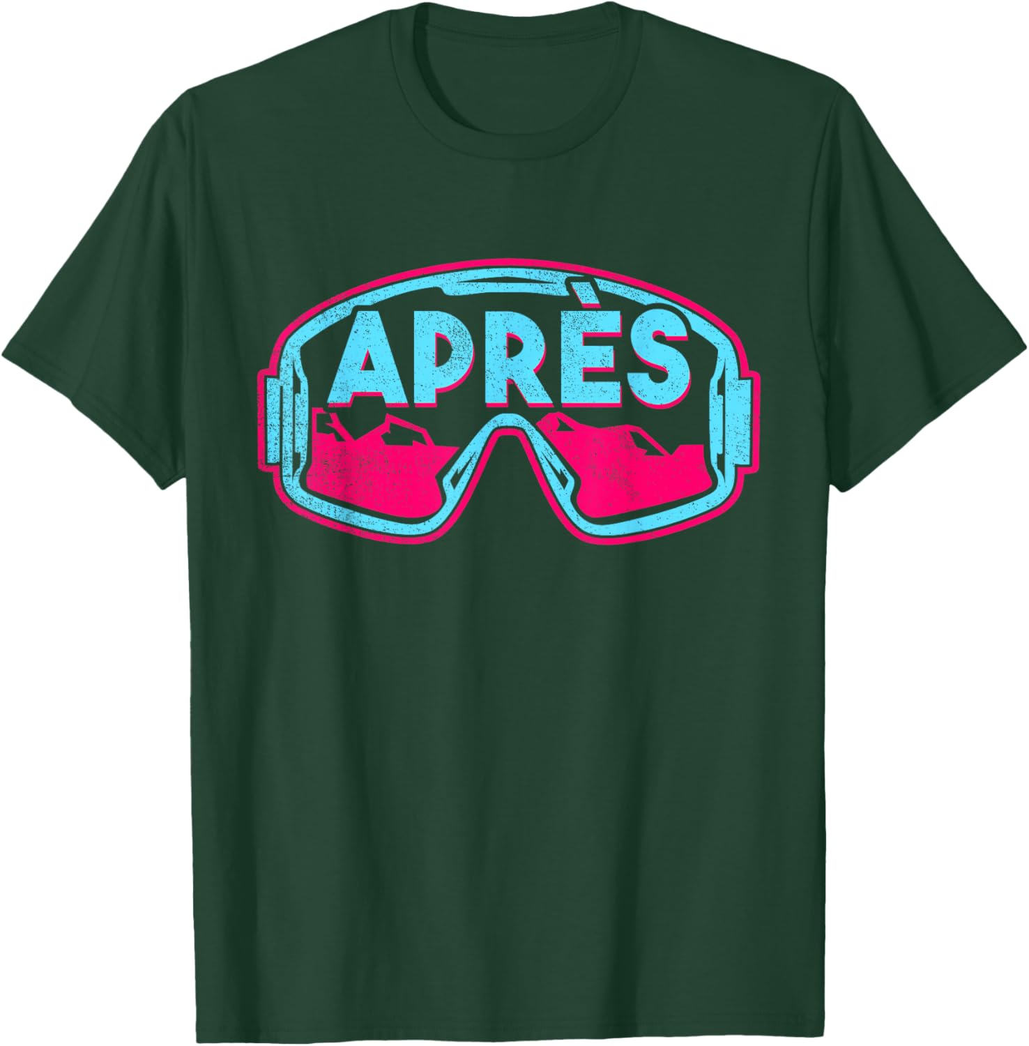 Après, Retro Ski Snowboard Vintage 80s 90s Skiing Outfit T-Shirt - T-Shirt | Forest