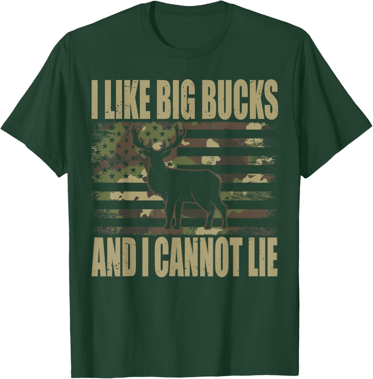 Deer hunting I Like Big Bucks and I Cannot Lie T-Shirt - T-Shirt | Forest