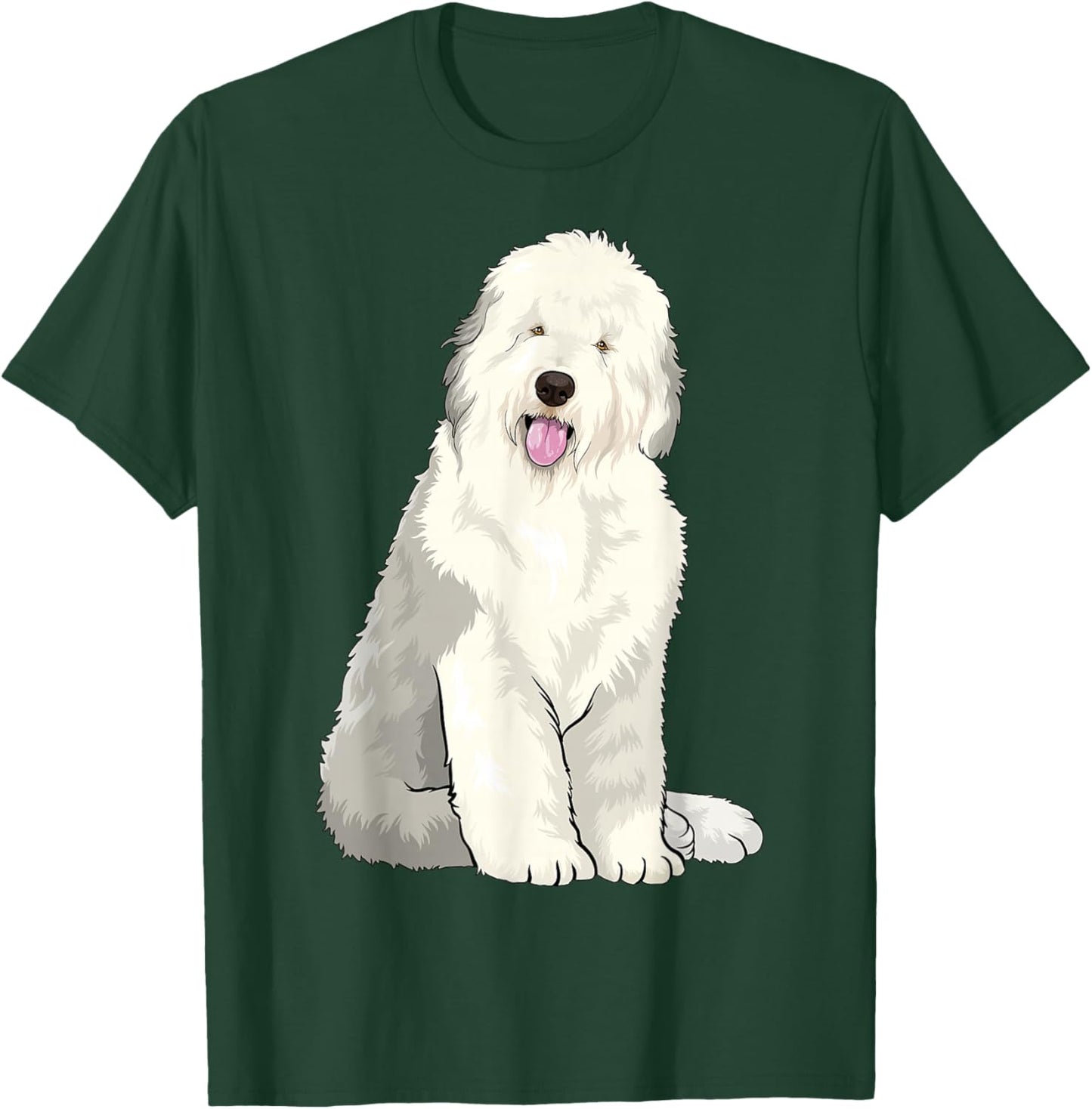 Old English Sheepdog Dog Lover Cute Puppy T-Shirt - T-Shirt | Forest