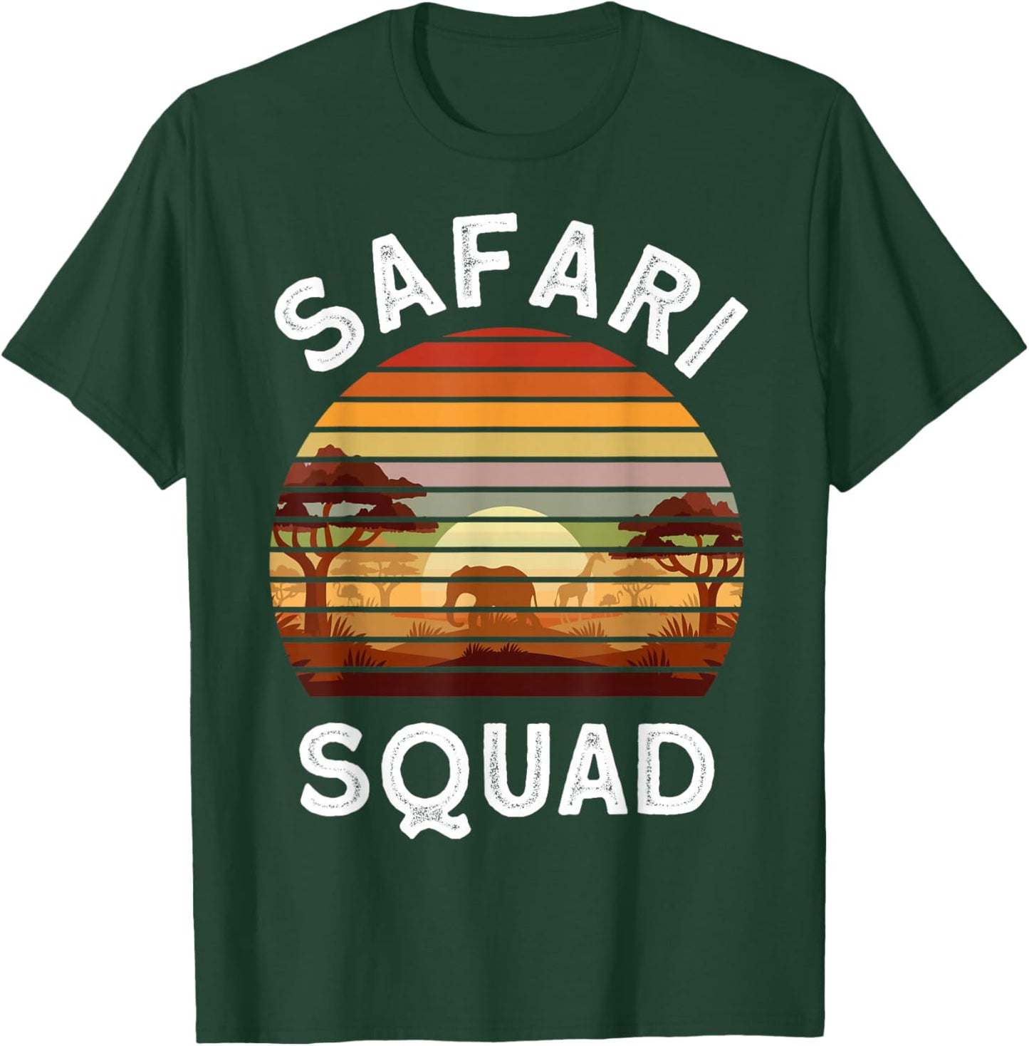 Safari Lovers Zoo Safari Squad Safari Birthday T-Shirt - T-Shirt | Forest