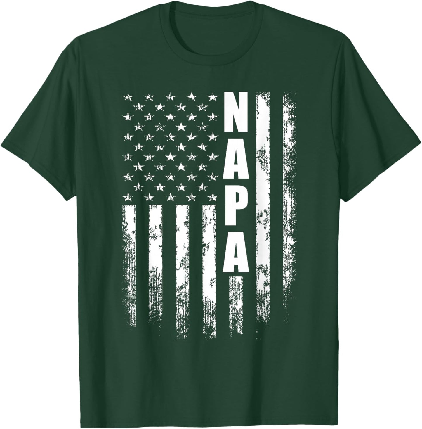 Napa Father's Day American Flag 4th of July T-Shirt - T-Shirt | Forest