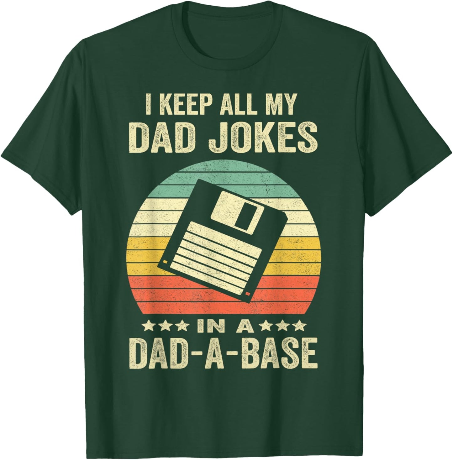 Funny dad Jokes in dad-a-Base Vintage for Father's Day T-Shirt - T-Shirt | Forest