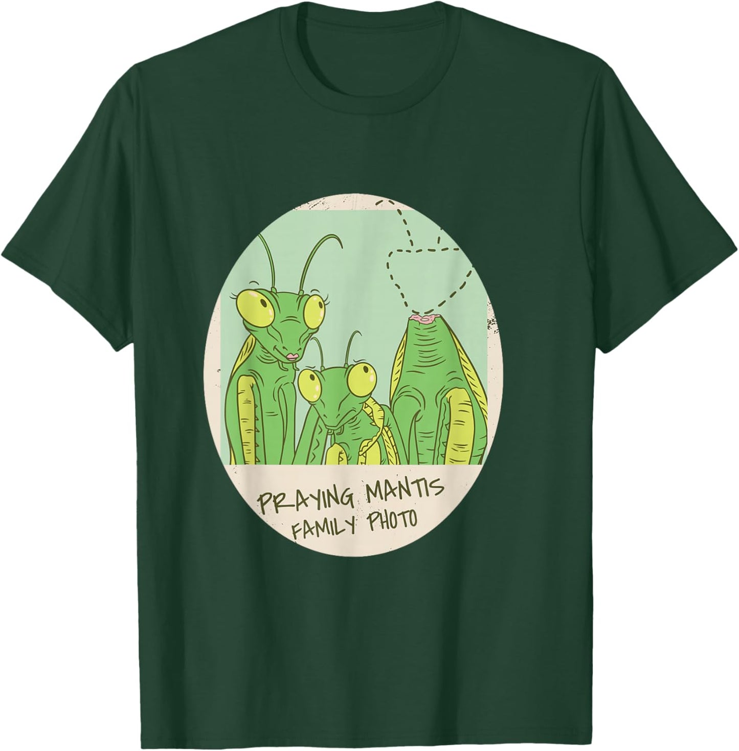Funny Praying Mantis Family Photo Insects T-Shirt - T-Shirt | Forest