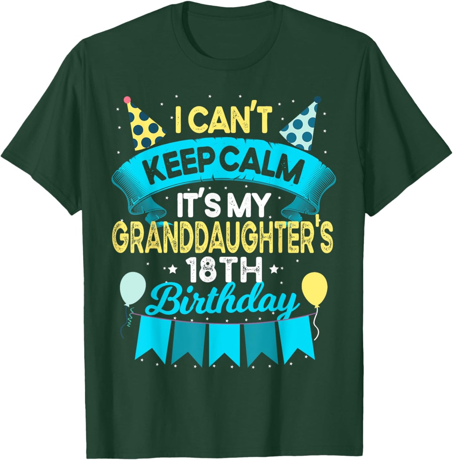 It's My Granddaughter 18th Birthday Shirt Gift 18 Years Old T-Shirt - T-Shirt | Forest