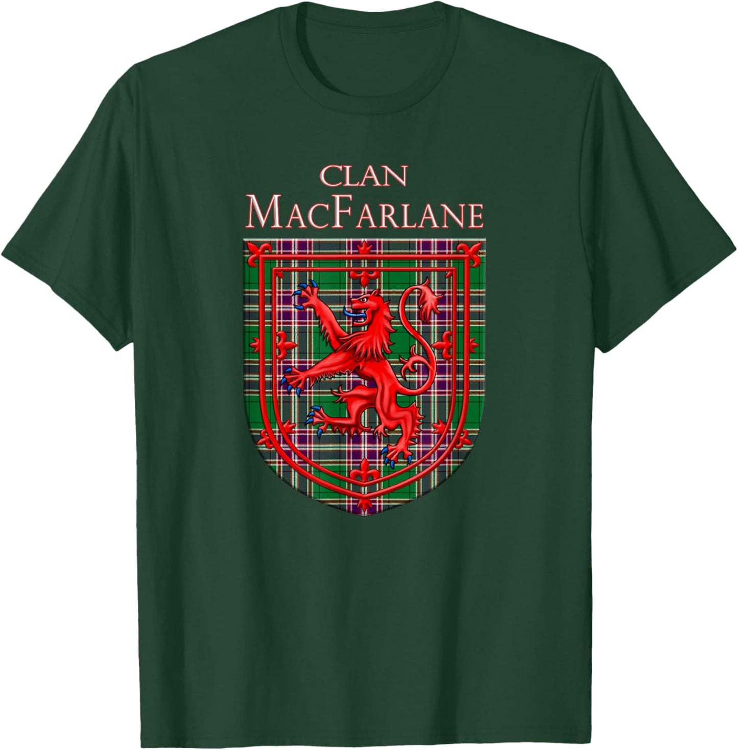 MacFarlane Hunting Tartan Scottish Plaid T-Shirt - T-Shirt | Forest