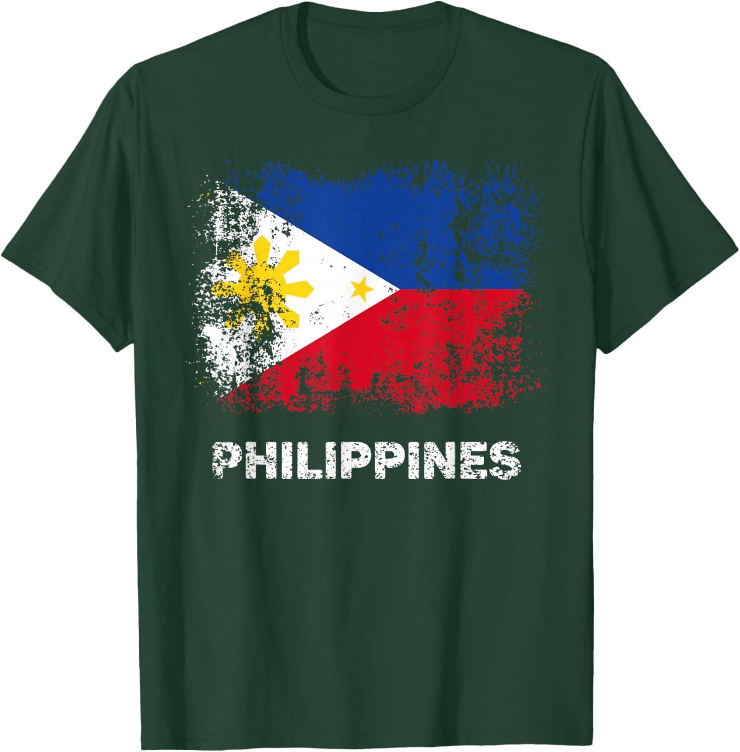 Philippine Flag Shirt Filipino Patriotic Philippines Flag T-Shirt - T-Shirt | Forest