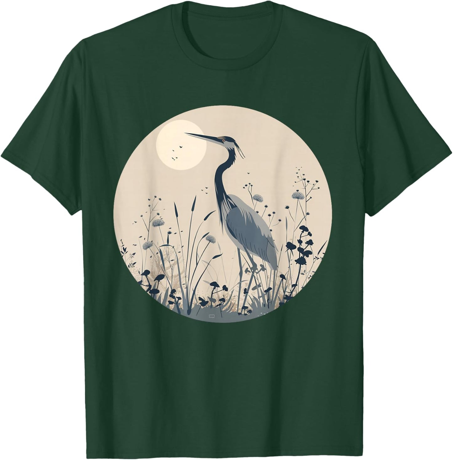 Nice Heron for Birds and Animals Lovers T-Shirt - T-Shirt | Forest
