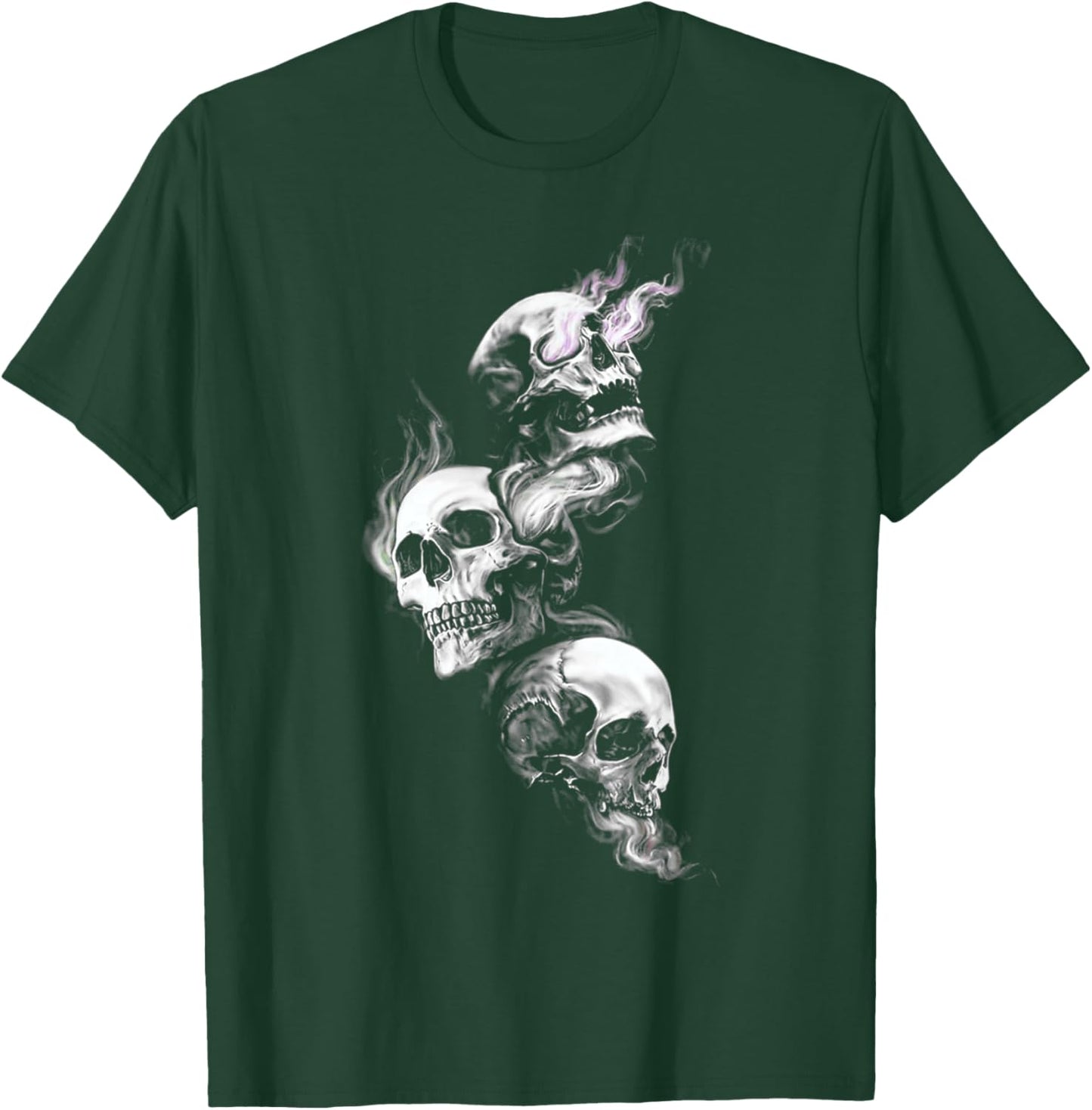 Smoke Skull - See No Evil Hear No Evil Speak No Evil T-Shirt - T-Shirt | Forest
