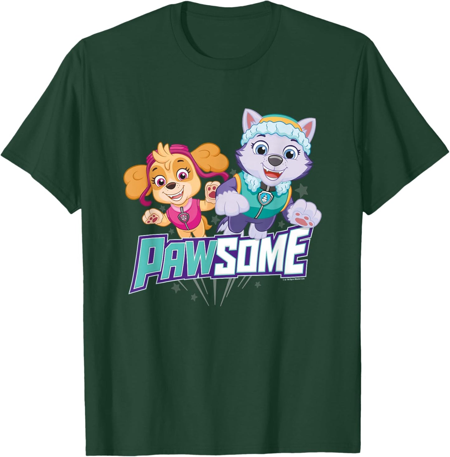 PAW Patrol Pawsome Skye & Everest T-Shirt - T-Shirt | Forest