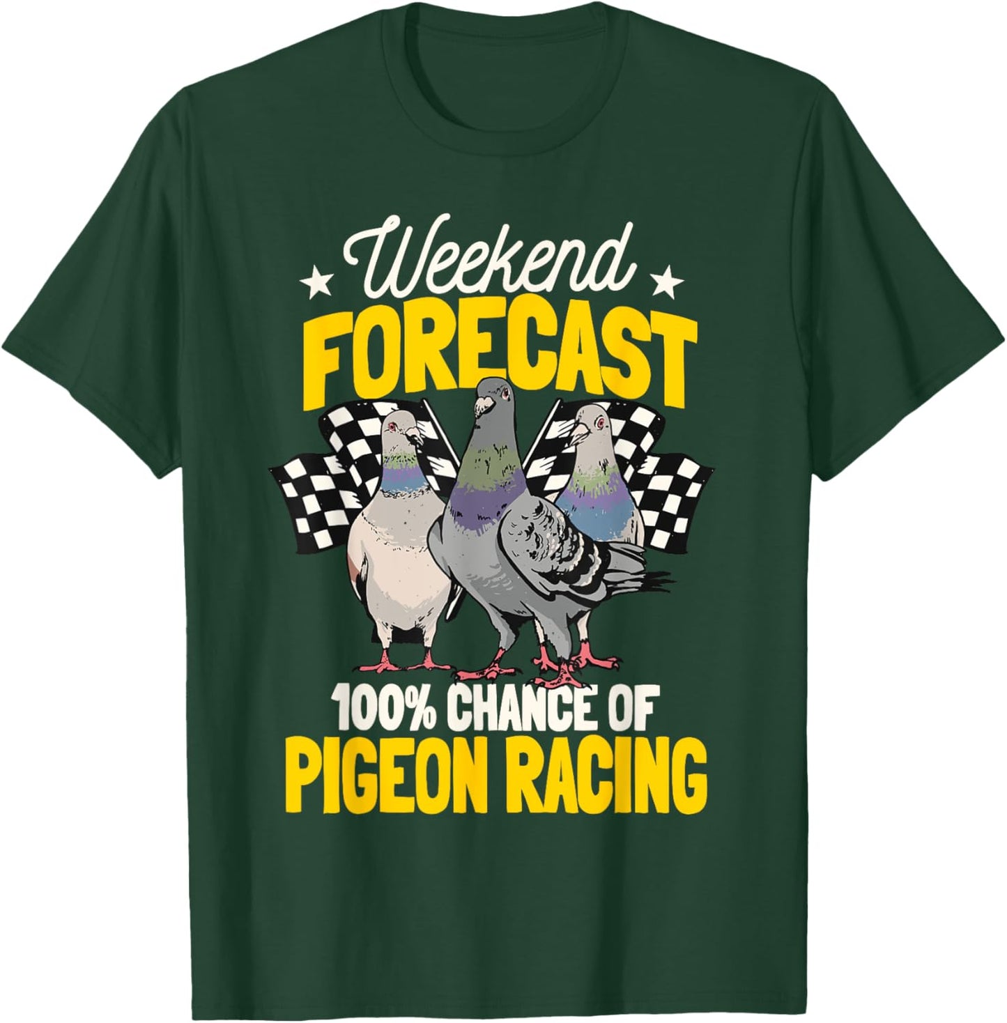Pigeon Racing Birdwatching Whisperer T-Shirt - T-Shirt | Forest