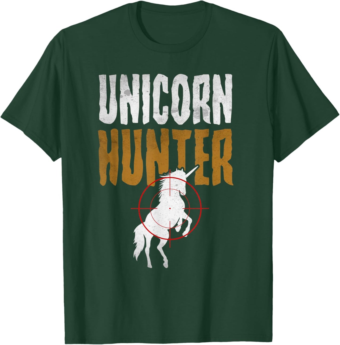 Unicorn Hunter Costume Halloween Funny T-Shirt - T-Shirt | Forest