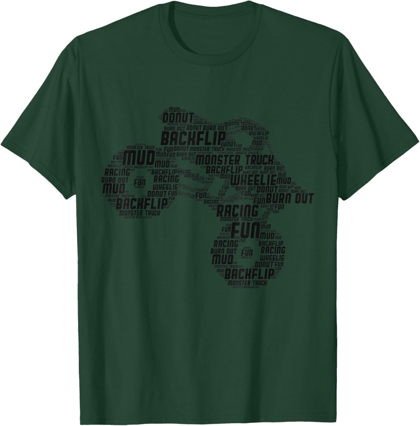 Monster Truck Boys Children T-Shirt - T-Shirt | Forest