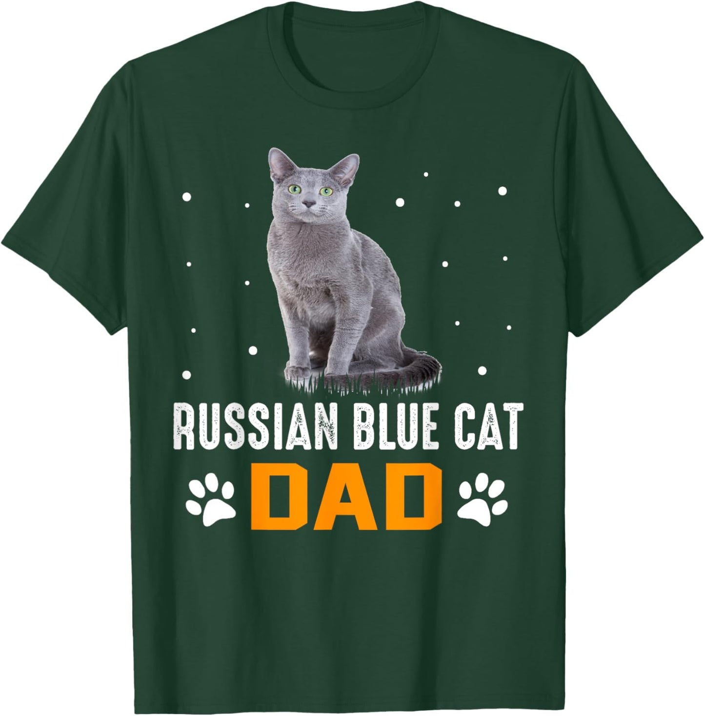 Cat - Russian Blue Dad - Russian Blue Cat T-Shirt - T-Shirt | Forest
