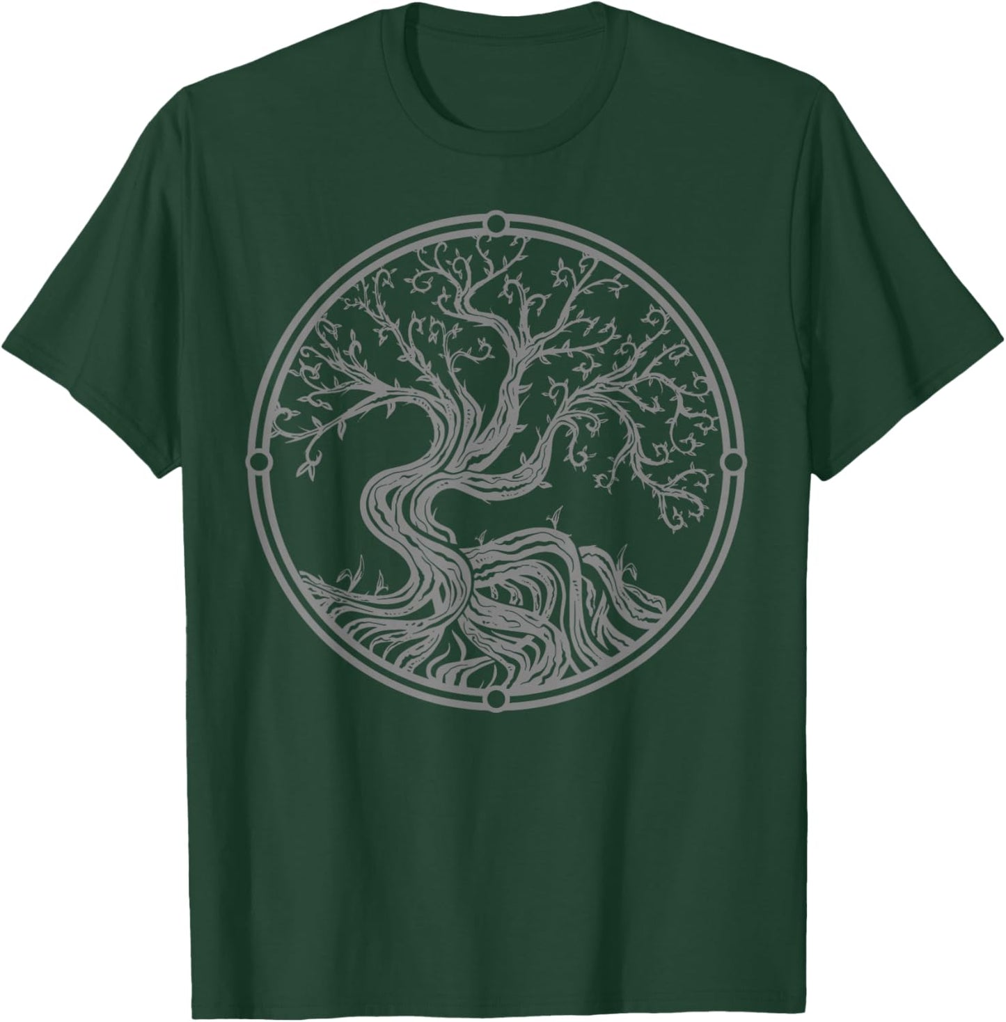 Tree Yggdrasil Viking Celtic Norse Life Symbol T-Shirt - T-Shirt | Forest