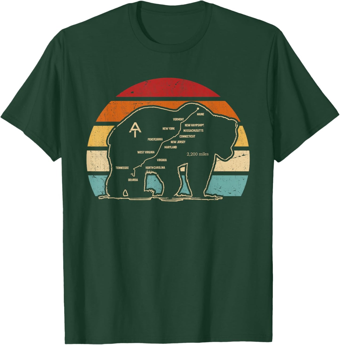 Appalachian Trail, Bear Symbol Of Appalachian National Park T-Shirt - T-Shirt | Forest