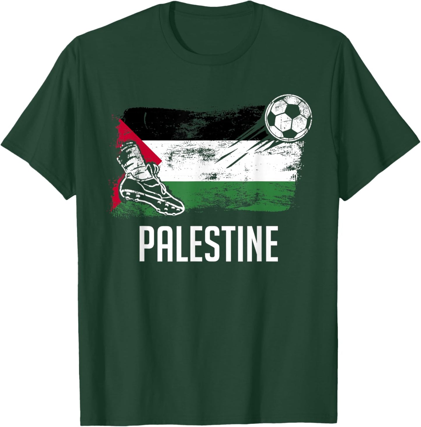 Palestine Flag Jersey Palestine Soccer Team Palestine T-Shirt - T-Shirt | Forest