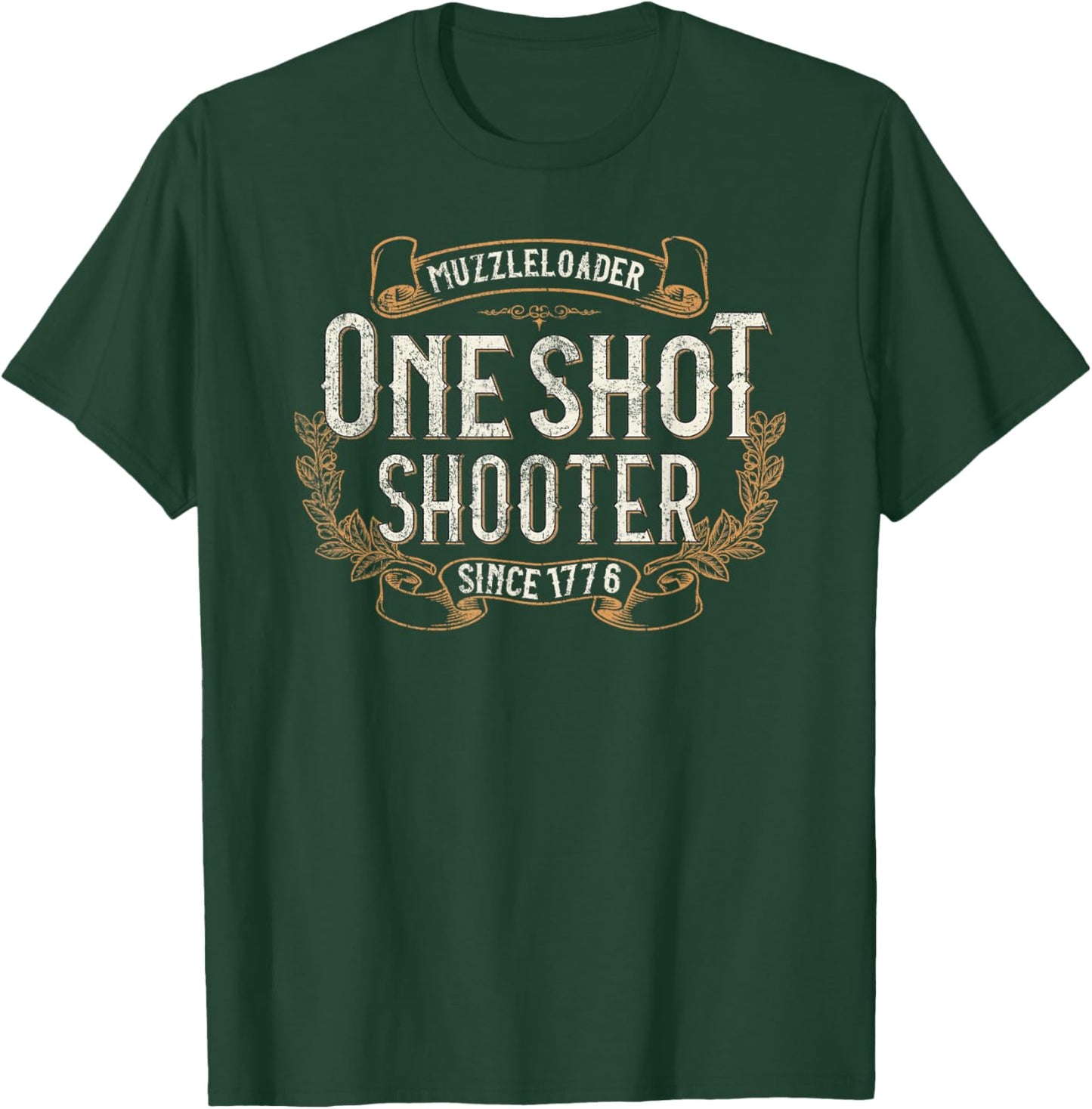 Vintage Muzzleloader Accessories Long range Rifle Shooting T-Shirt - T-Shirt | Forest