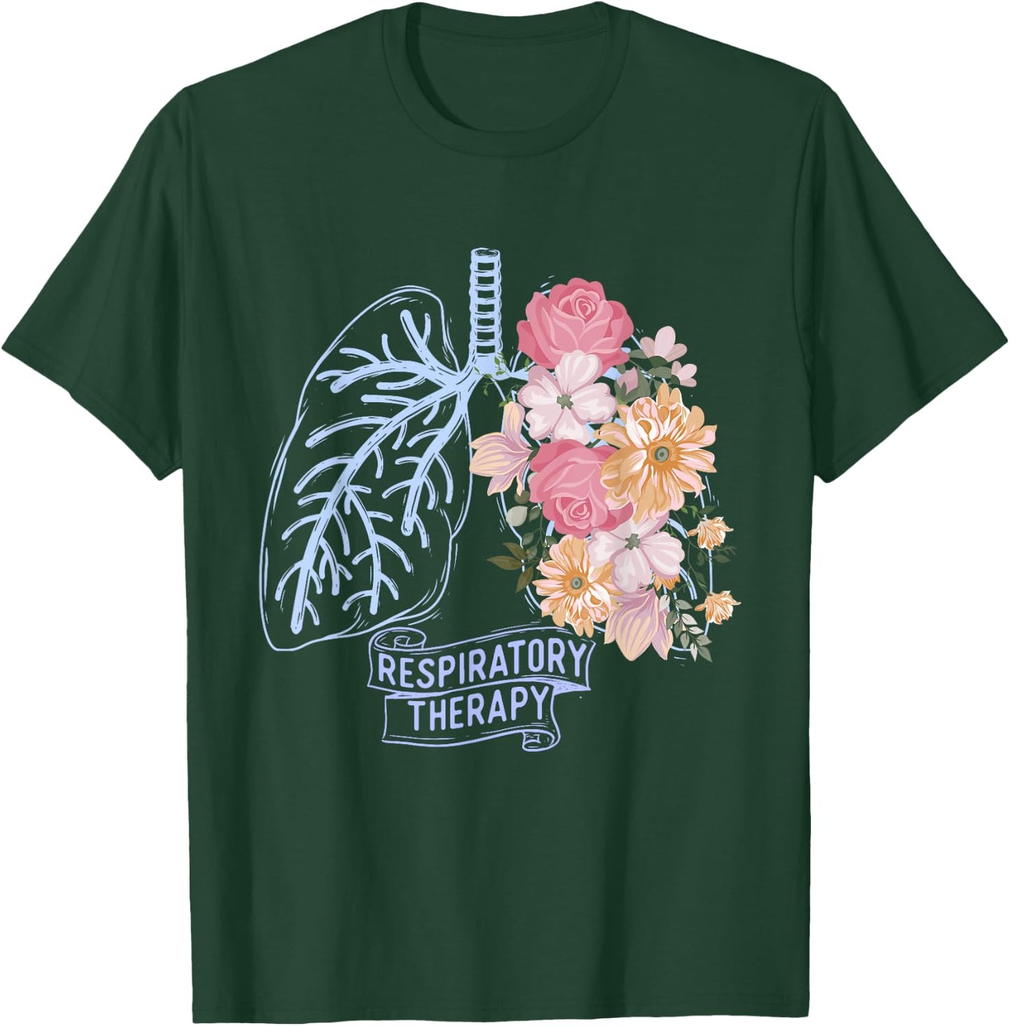 Respiratory Therapy - Respiratory Therapist RT Lungs T-Shirt - T-Shirt | Forest