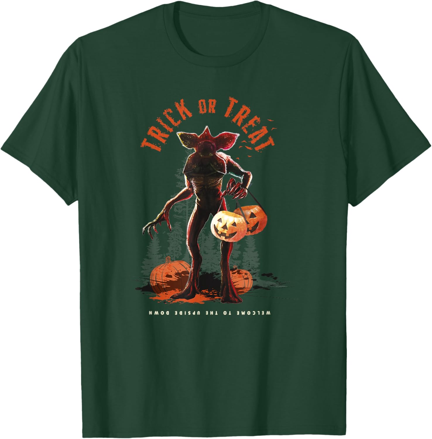 Stranger Things Halloween Demogorgon Trick Or Treat Fright T-Shirt - T-Shirt | Forest