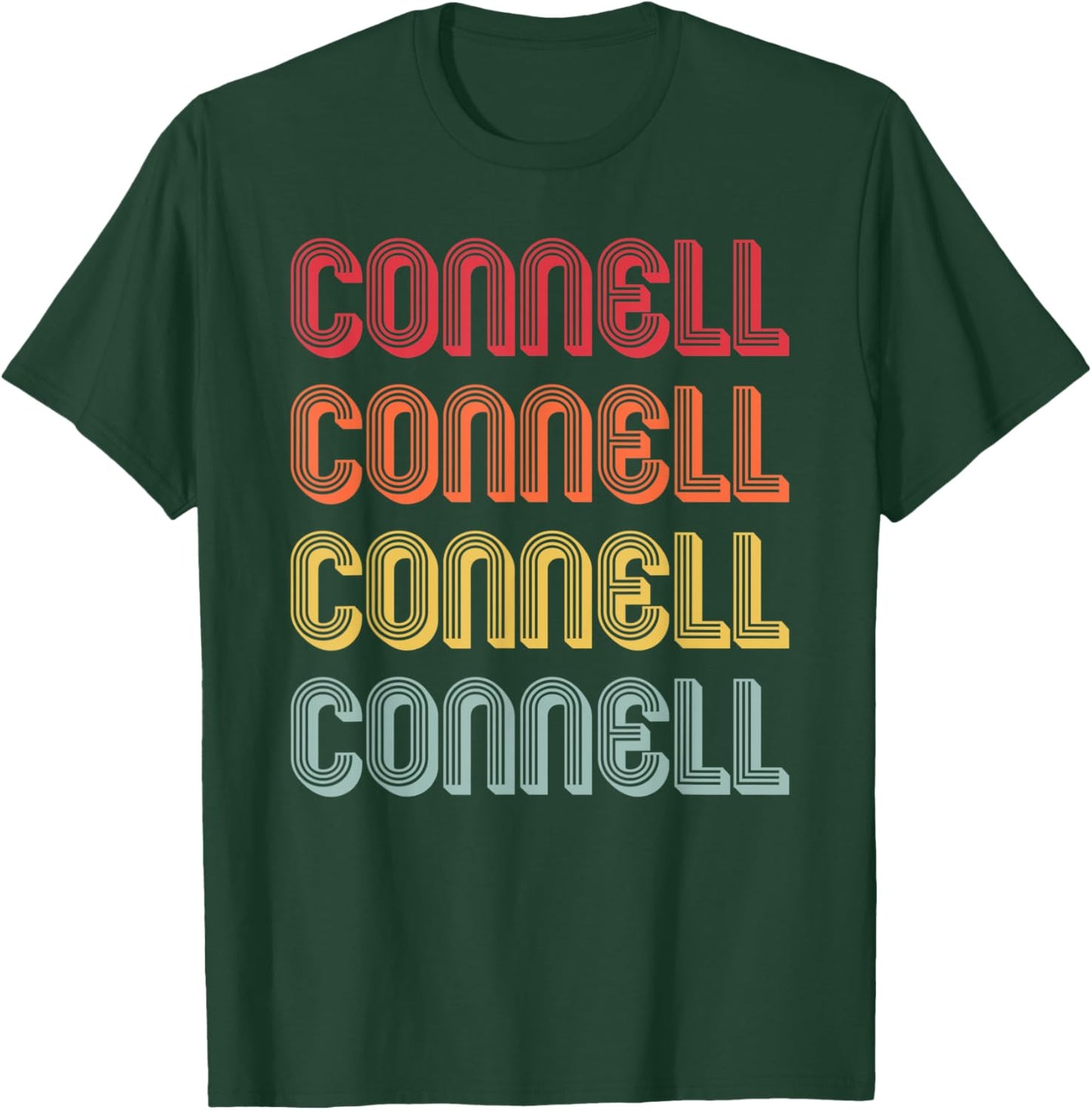 CONNELL Gift Surname Funny Retro Vintage Birthday Reunion T-Shirt - T-Shirt | Forest