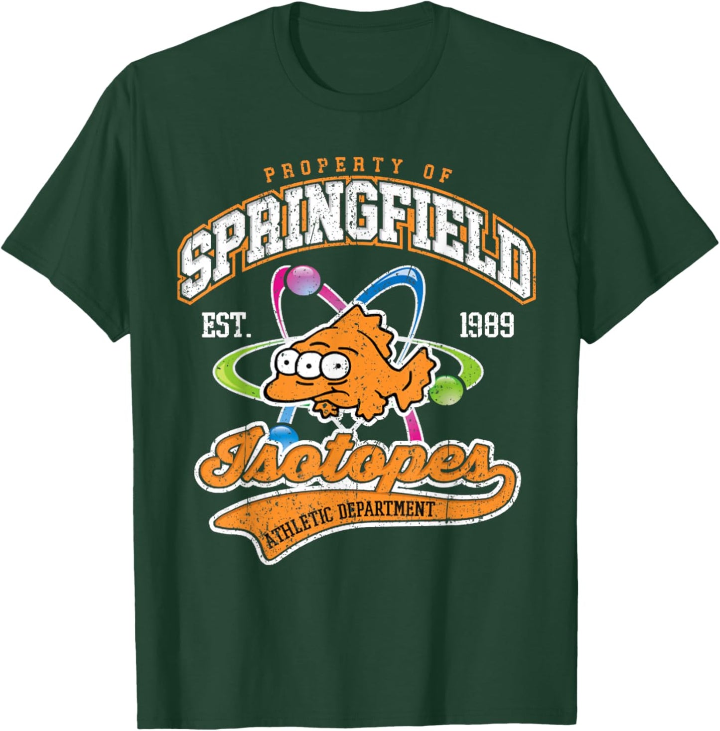 Vintage Property Of Springfield Isotopes T-Shirt - T-Shirt | Forest