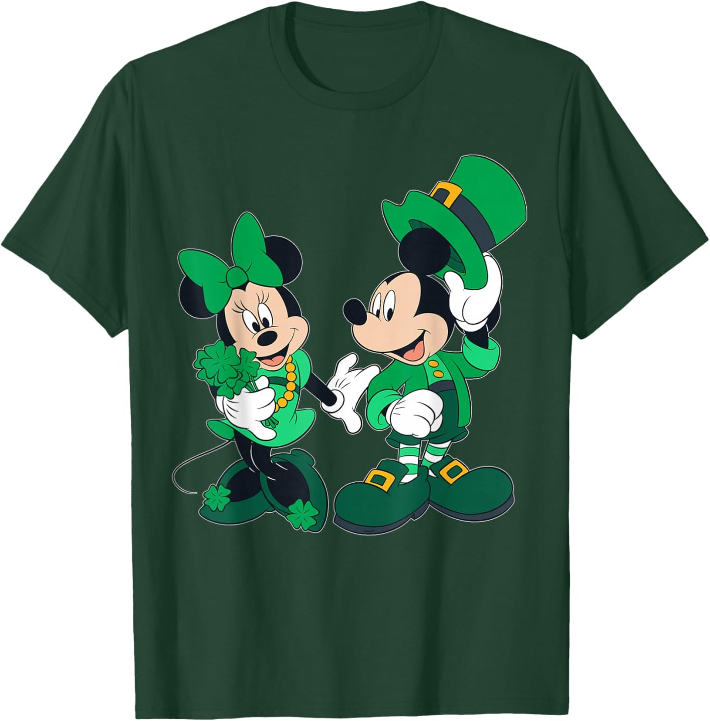 Disney Green Leprechaun Mickey & Minnie St. Patrick's Day T-Shirt - T-Shirt | Forest