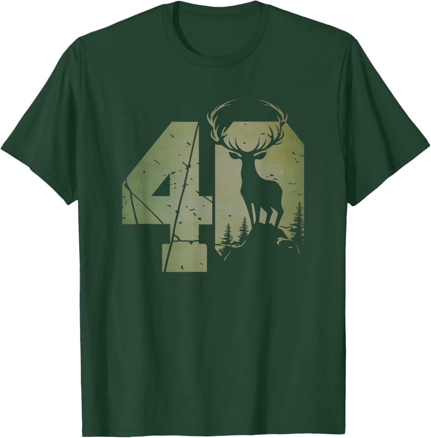 Stag Design for Hunters 40th Birthday or Anniversary T-Shirt - T-Shirt | Forest
