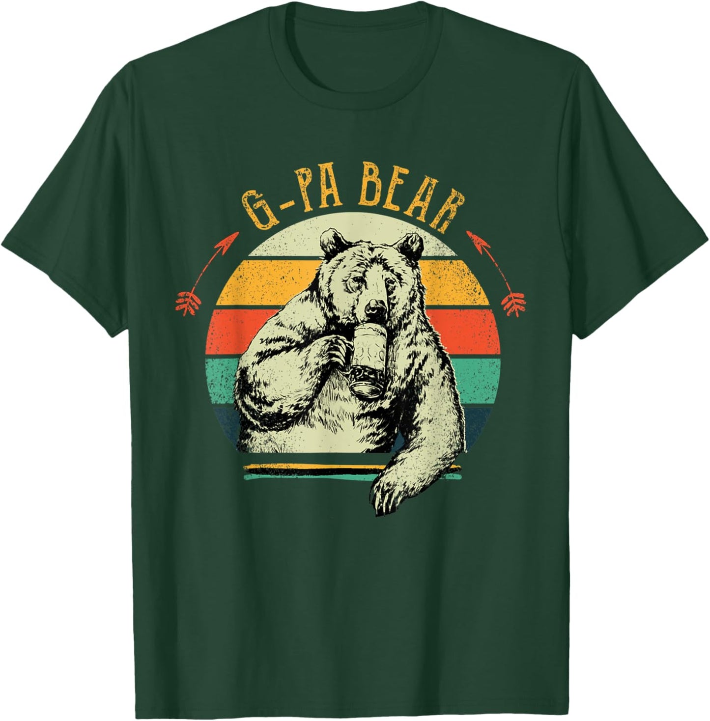 Vintage G-Pa Bear Shirt Funny Fathers Day T-Shirt - T-Shirt | Forest