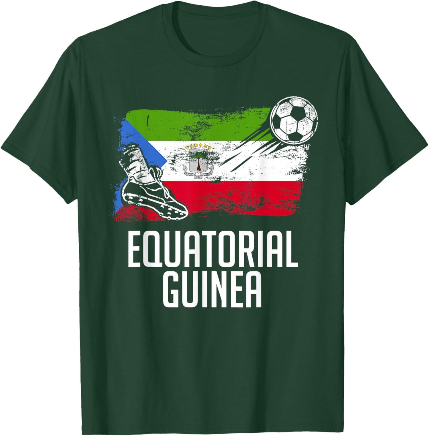 Equatorial Guinea Flag Jersey Guinean Soccer Team T-Shirt - T-Shirt | Forest