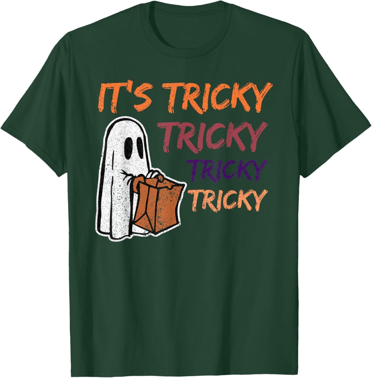 Funny Halloween Boo for Kids: It's Tricky Tricky Tricky T-Shirt - T-Shirt | Forest