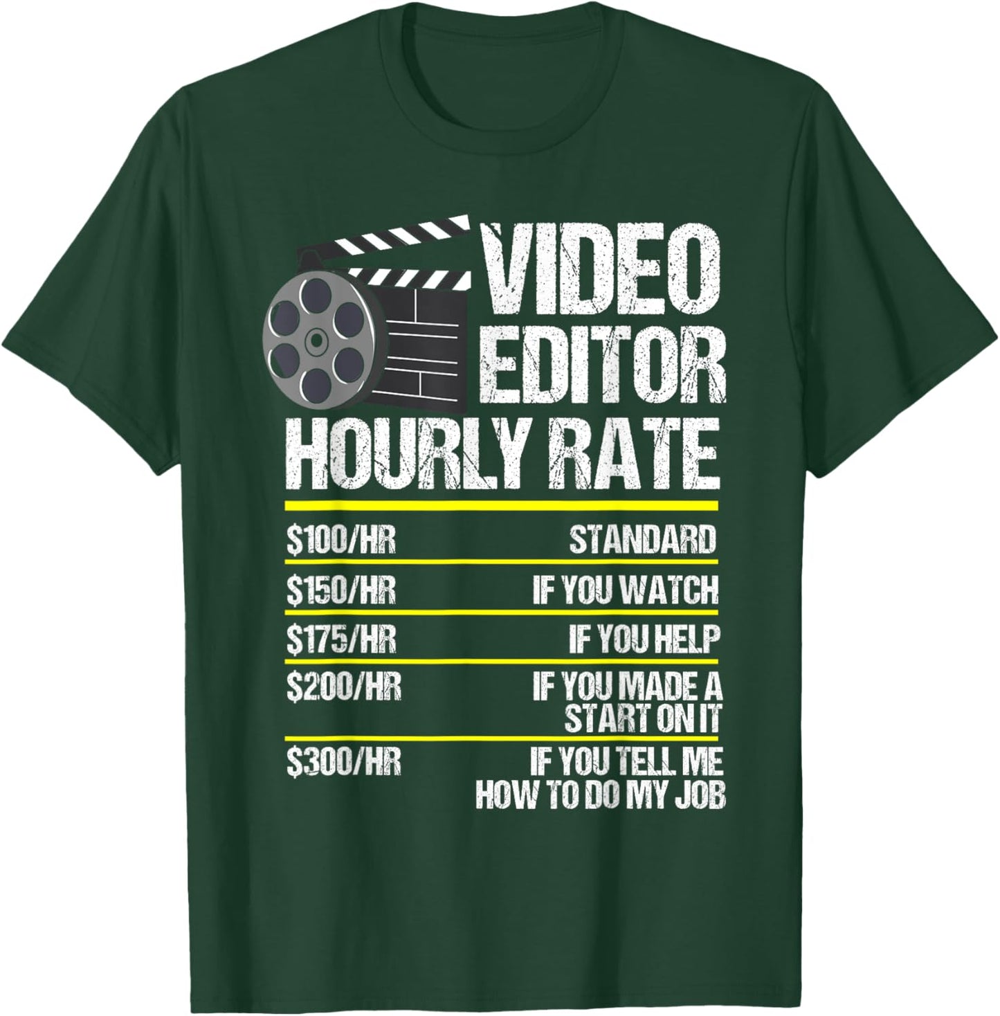 Video Editing Film Making video editor videographer T-Shirt - T-Shirt | Forest